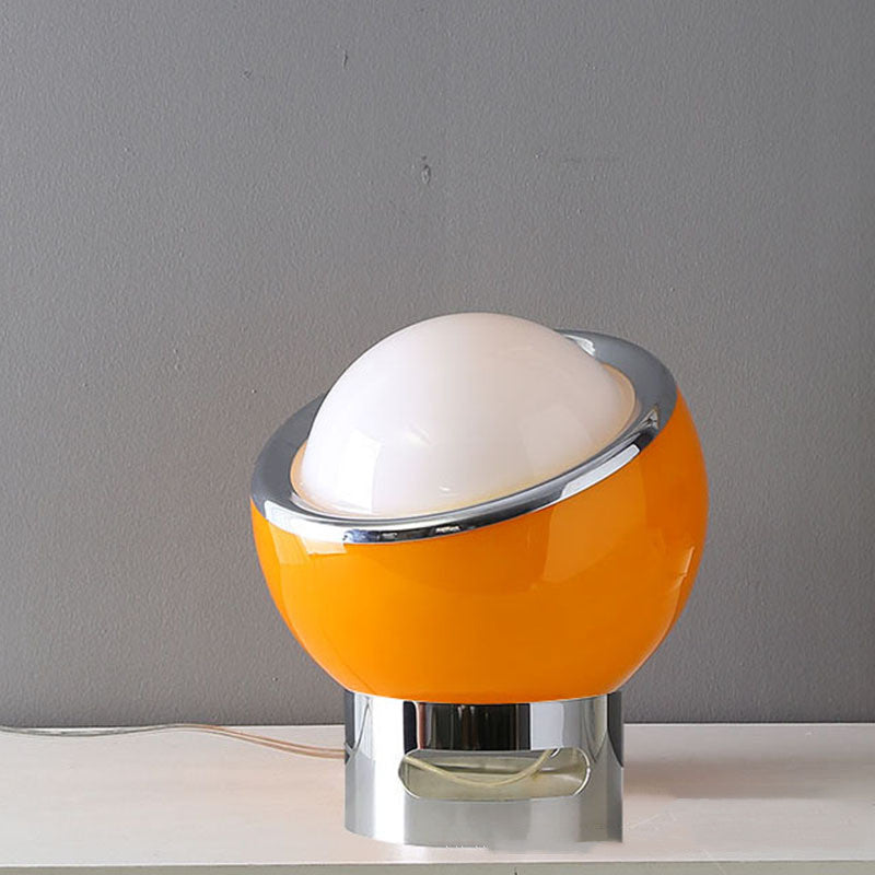 Lámpara Retro Cosmia | Space Age Naranja & Cromo · Ámbarina
