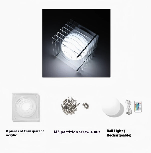 Halo Acrílico | velador LED
