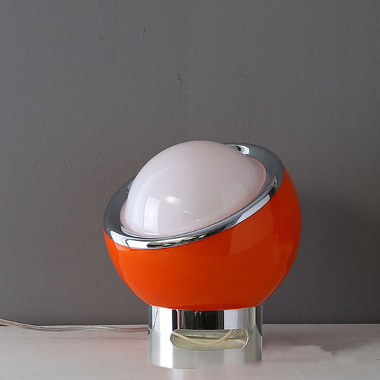 Lámpara Retro Cosmia | Space Age Naranja & Cromo · Ámbarina